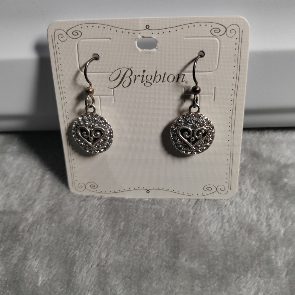 Brighton Heart Alcazar Earrings, double sided, Brighton earrings  jewelry
